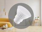 LED izzó 9,5W GU10 1100lm 3000K meleg fehér kerámia+PC - ZLS1119