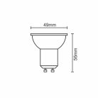 LED izzó 7W GU10 600lm 3000K meleg fehér ZLS117