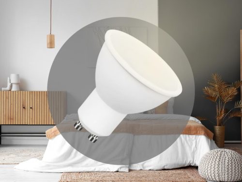 LED izzó 7W GU10 600lm 3000K meleg fehér ZLS117