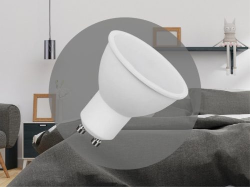LED spot izzó 8W GU10 meleg fehér 3000K Ø49x56mm - ZLS118