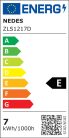 LED izzó 6,7W, GU10, 700lm, 3000K meleg fehér, dimmelhető, kerámia - ZLS1217D