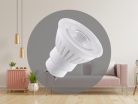 LED izzó 9,5W GU10 1100lm 3000K meleg fehér kerámia+PC - ZLS1219