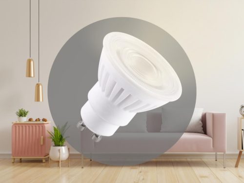 LED izzó 9,5W GU10 1100lm 3000K meleg fehér kerámia+PC - ZLS1219