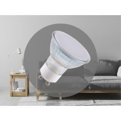   LED izzó 4,7W, GU10, 460lm, 3000K meleg fehér, dimmelhető, üveg - ZLS1315D