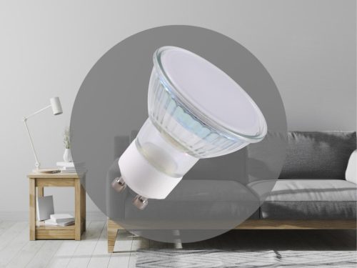 LED izzó 4,7W, GU10, 460lm, 3000K meleg fehér, dimmelhető, üveg - ZLS1315D