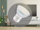 LED izzó 6,7W GU10 910lm 3000K meleg fehér üveg - ZLS1317