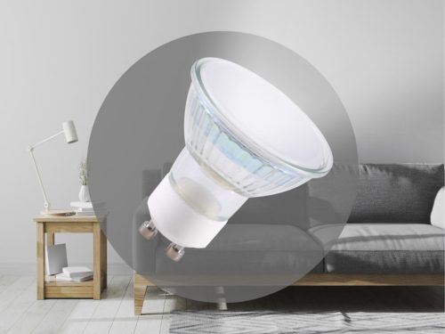 LED izzó 4,7W, GU10, 460lm, 4000K semleges fehér, dimmelhető, kerámia - ZLS1325D