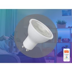   SMART Wi-Fi dimmelhető LED izzó GU10 4,5W, 400 lm, CCT+RGB, 36° - ZLS135WA