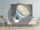 LED izzó 4,7W, GU10, 460lm, 3000K meleg fehér, dimmelhető, üveg - ZLS1415D