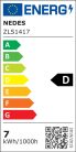 LED izzó 6,7W GU10 910lm 3000K meleg fehér üveg - ZLS1417