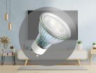 LED izzó 4,7W, GU10, 460lm, 4000K semleges fehér, dimmelhető, üveg - ZLS1425D