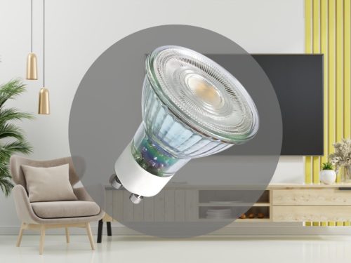 LED izzó 6,7W GU10 910lm 4000K semleges fehér üveg - ZLS1427