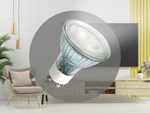 LED izzó 6,7W GU10 910lm 4000K semleges fehér üveg - ZLS1427