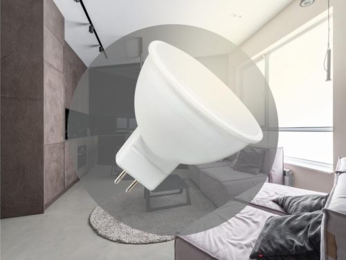 LED izzó 5W, 440Lm, GU5.3/MR16, 3000K meleg fehér, Ø49x51mm - ZLS313