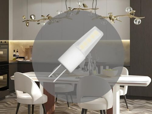 LED izzó 2W, G4 foglalat, 130Lm, 2800K meleg fehér, Ø10x37mm - ZLS410