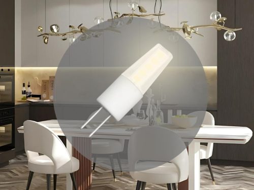 LED izzó 2W, G4 foglalat, 130Lm, 2800K meleg fehér, Ø10x37mm - ZLS410