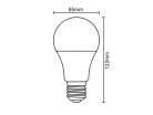 LED izzó 13,5W E27 3000K meleg fehér Ø65x122 mm - ZLS515