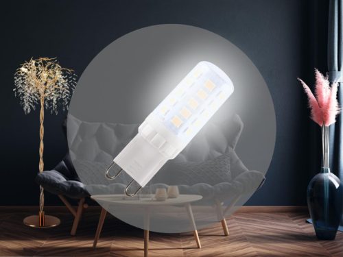 LED izzó 3,9W, G9 foglalat, 6000K hideg fehér, 530 lm - ZLS604