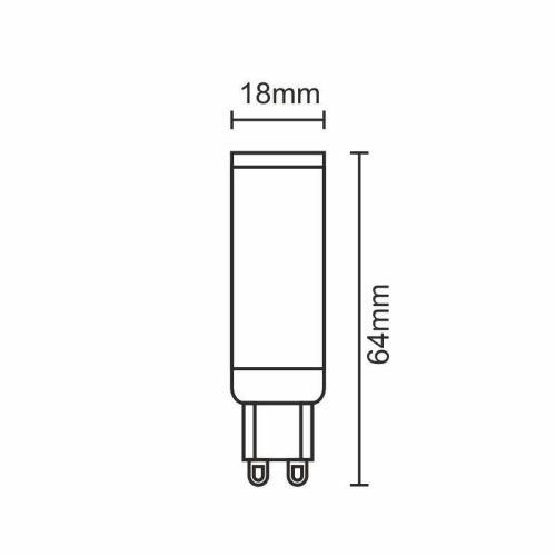 LED izzó G9 foglalat, 7W, 730lm, 6000K hideg fehér - ZLS606C