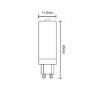 LED Izzó 4W 450lm Meleg fehér 2800K Áttetsző G9 - ZLS614COB