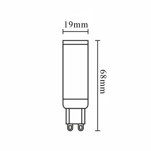 LED izzó 6W G9 foglalattal, 650lm, meleg fehér (2800K) - ZLS616CD