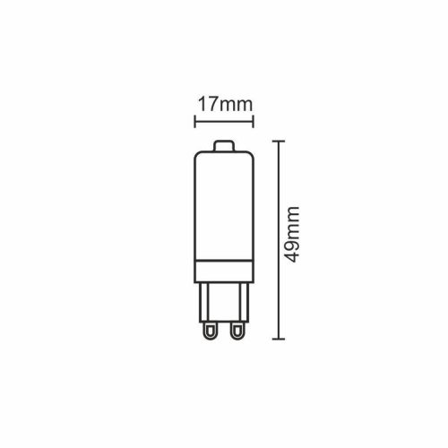 LED izzó 4W G9 természetes fehér 4000K 330lm dimmelhető ZLS624CD