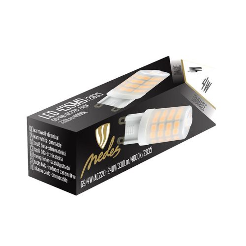 LED izzó 4W G9 természetes fehér 4000K 330lm dimmelhető ZLS624CD