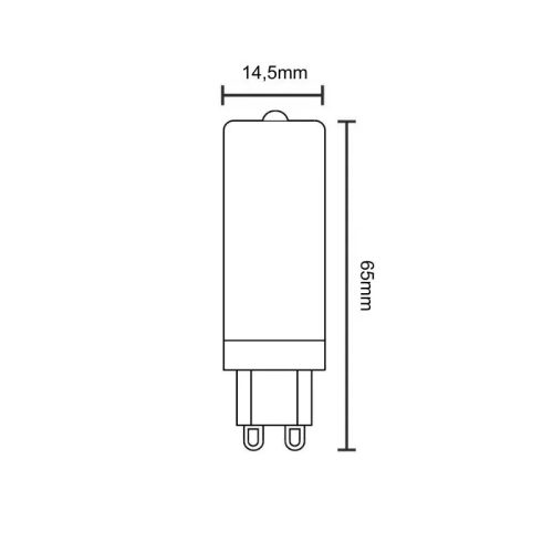 LED izzó 4W, G9 foglalat, 450 lm, 4000K semleges fehér, COB - ZLS624COB