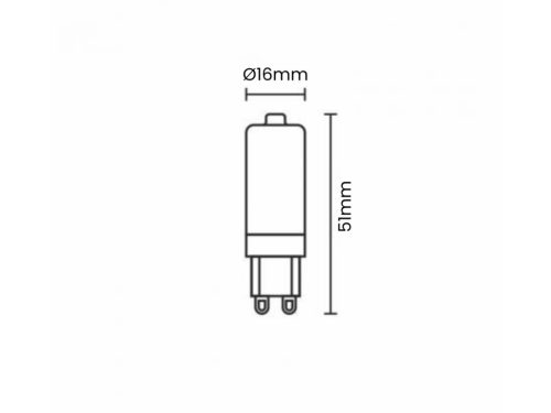 LED izzó 3,9W, G9 foglalat, 4000K semleges fehér, 530 lm - ZLS624