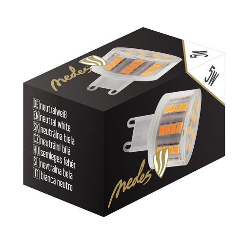 LED izzó G9 5W 500Lm 4000K semleges fehér Ø28x40 mm - ZLS625CW
