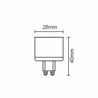 LED izzó G9 5W 500Lm 4000K semleges fehér Ø28x40 mm - ZLS625CW