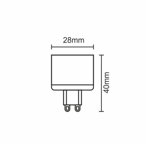 LED izzó G9 5W 500Lm 4000K semleges fehér Ø28x40 mm - ZLS625CW