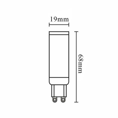 LED izzó 6,7W G9 930lm 4000K semleges fehér kerámia - ZLS627