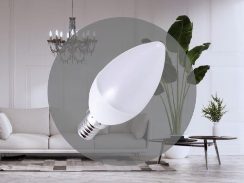 LED izzó 5W E14 440lm 6500K hideg fehér ZLS702