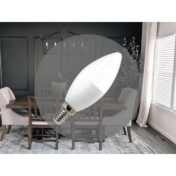 LED izzó 8W E14 hideg fehér 6500K Ø38x107mm - ZLS704