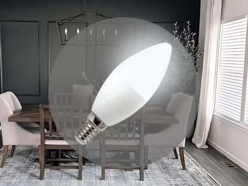 LED izzó 8W E14 hideg fehér 6500K Ø38x107mm - ZLS704