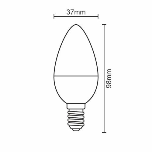 LED izzó 5W E14 430lm 4000K természetes fehér ZLS722