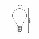 LED izzó 5W E14 hideg fehér 6500K 440lm ZLS802