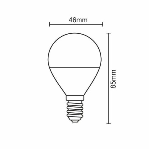 LED izzó 5W E14 hideg fehér 6500K 440lm ZLS802