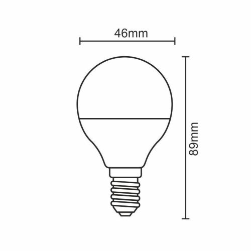 LED izzó 8W E14 hideg fehér 6500K 720lm - ZLS804