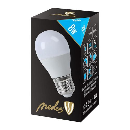 LED izzó 8W E27 hideg fehér 6500K 720lm - ZLS809