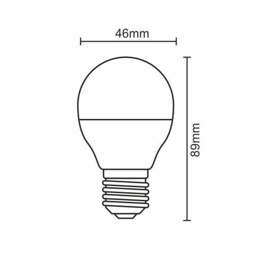 LED izzó 8W E27 hideg fehér 6500K 720lm - ZLS809