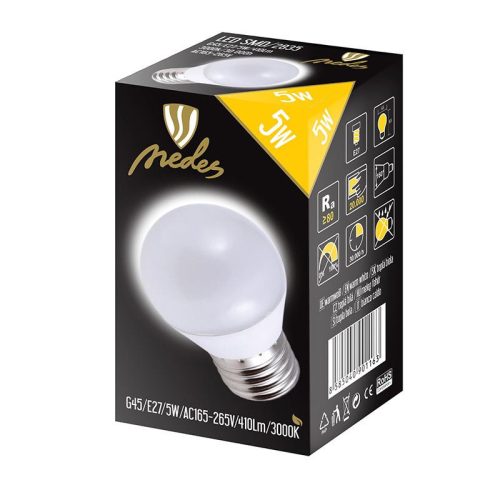 LED izzó 5W E27 meleg fehér 3000K 430lm ZLS817