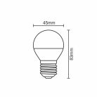 LED izzó 5W E27 meleg fehér 3000K 430lm ZLS817