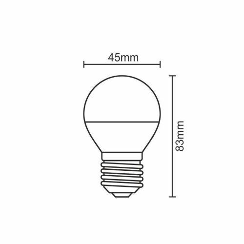 LED izzó 5W E27 meleg fehér 3000K 430lm ZLS817