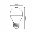 LED izzó 8W E27 meleg fehér 3000K 710lm - ZLS819