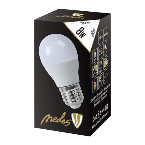LED izzó 8W E27 természetes fehér 4000K 720lm - ZLS829