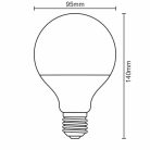 LED izzó 18W 3000K E27 meleg fehér Ø95x140mm ZLS912