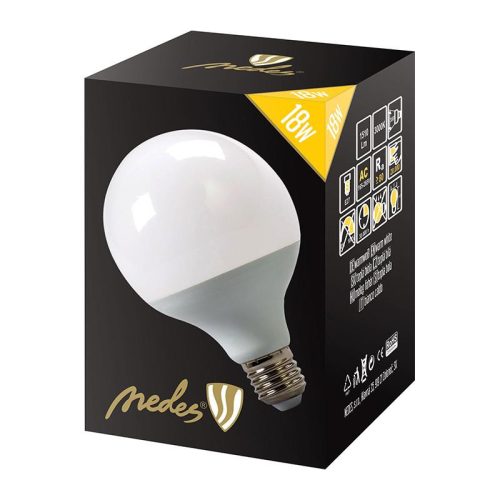 LED izzó 18W 3000K E27 meleg fehér Ø95x140mm ZLS912