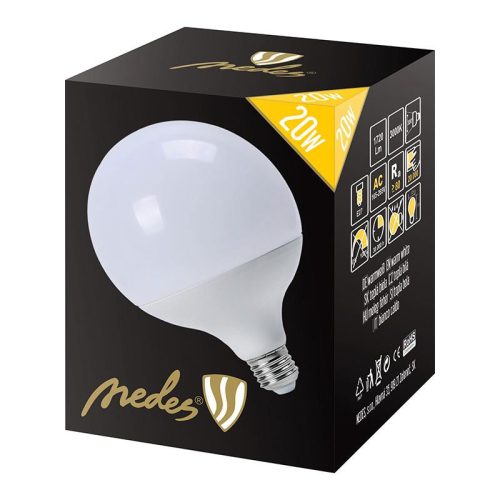 LED izzó 20W 3000K E27 meleg fehér Ø125x173mm ZLS914